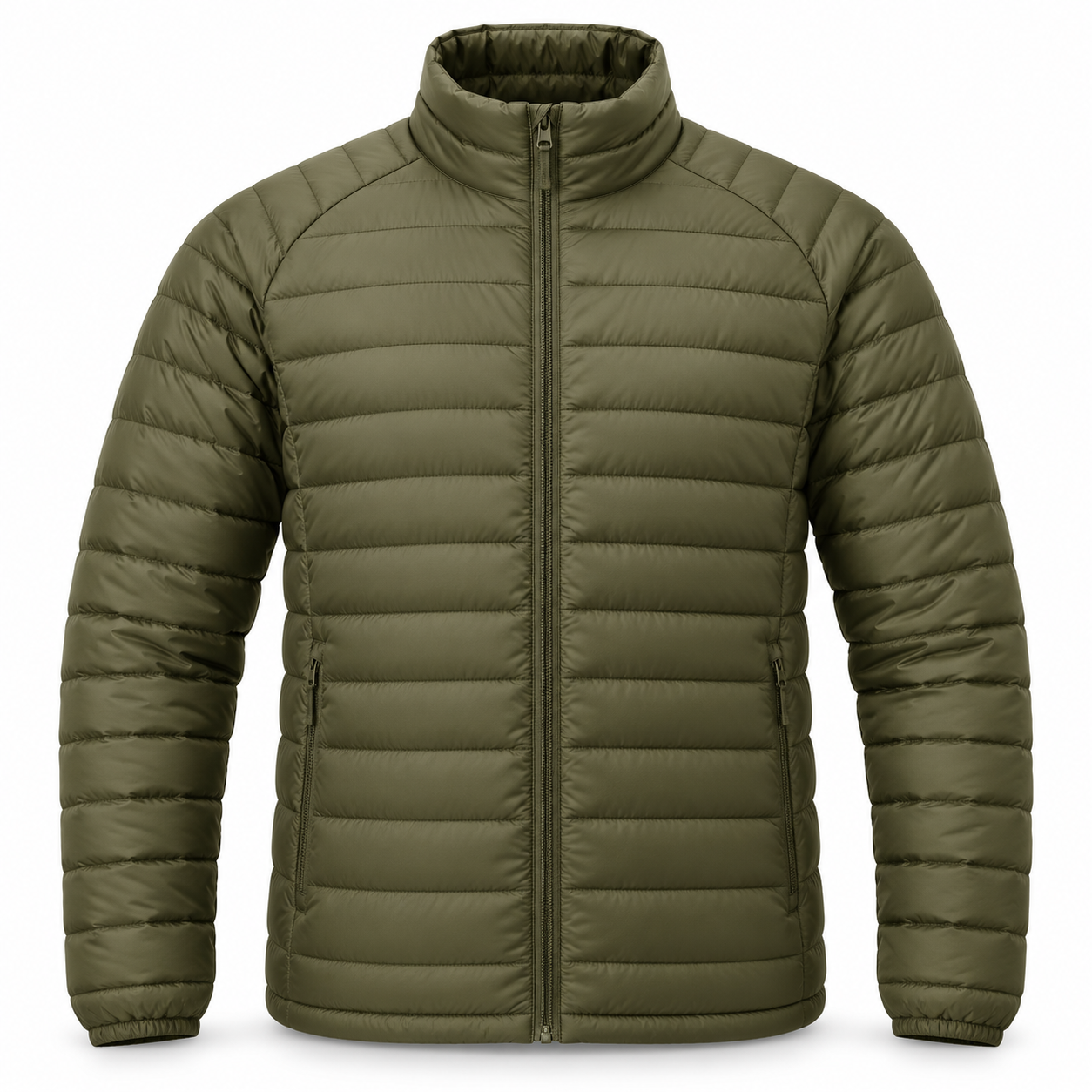 Insulated jackets — virtual front-view product illustration