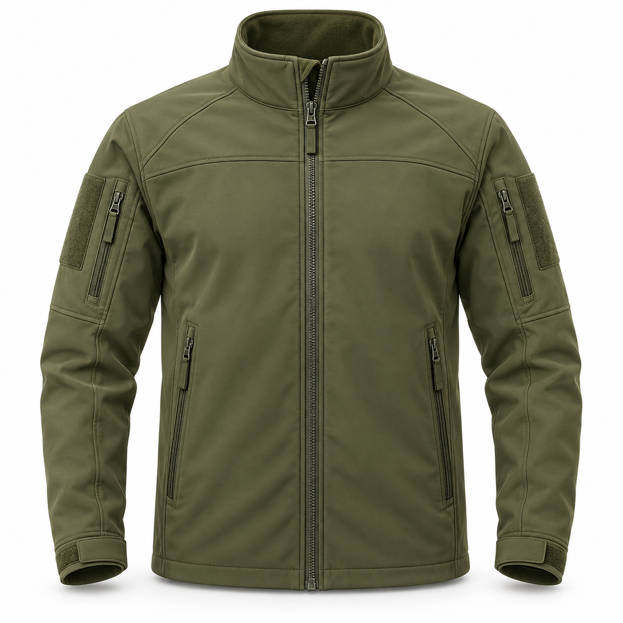 Softshell jackets — virtual front-view product illustration