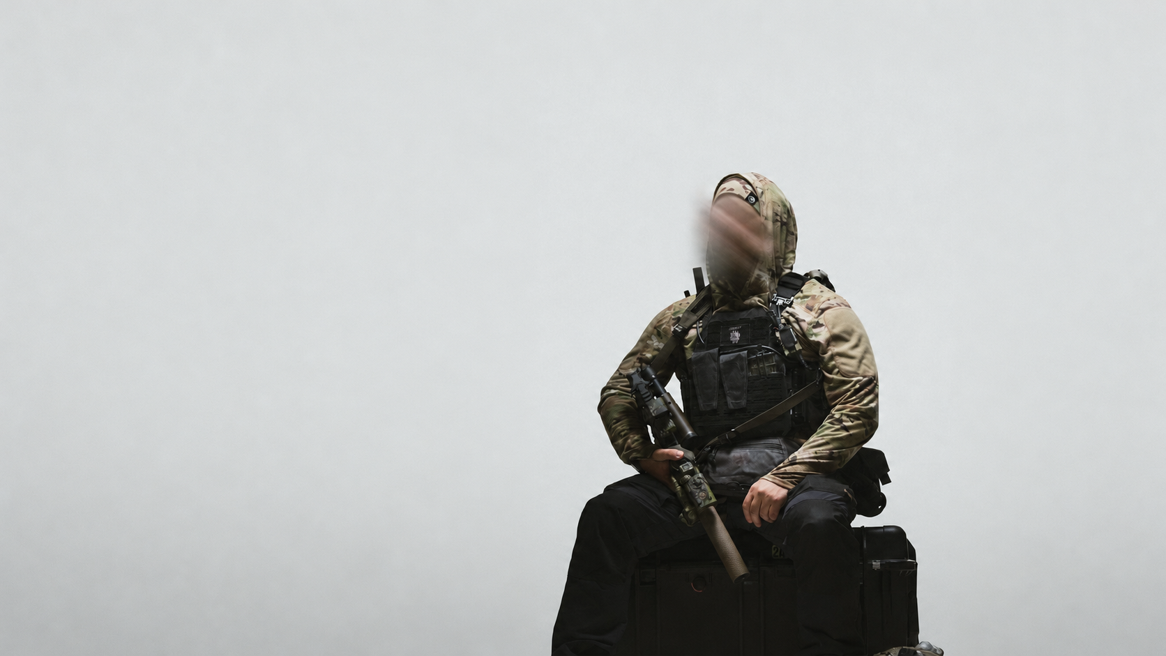 Tactical apparel campaign featuring the original Spiritus Systems model